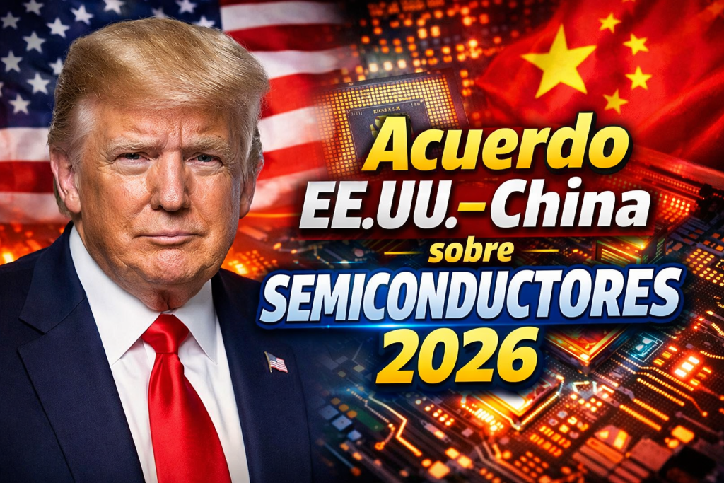 Acuerdo EE.UU.–China sobre semiconductores 2026 aranceles a tierras raras y nueva guerra tecnológica Biden vs Trump