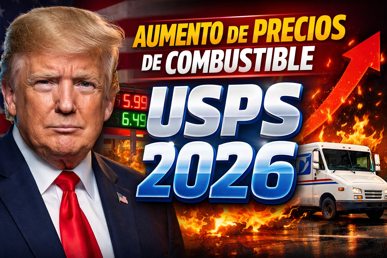 Aumento de precios de combustible USPS 2026 impacto en los costos de envío de paquetes en EE. UU. hoy