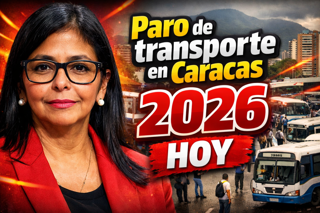 Paro de transporte en Caracas 2026