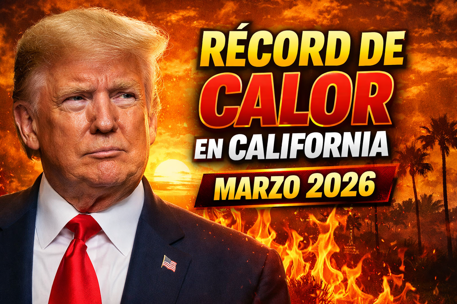 Récord de calor en California marzo 2026 ola extrema activa alerta por emergencia climática en EE.UU.