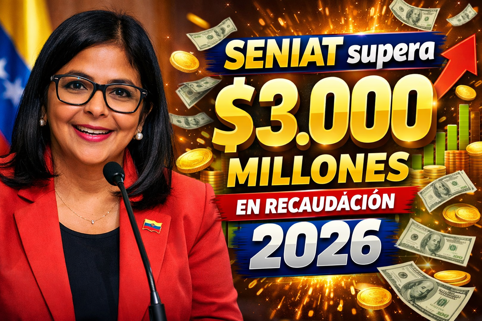 SENIAT supera $3.000 millones en recaudación 2026 claves de la economía venezolana en el primer trimestre
